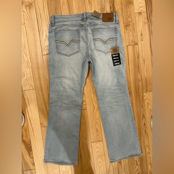 Men's Light Blue Bootcut Jeans Moon Shine Spirit From Boot Barn - Picture 4 of 12